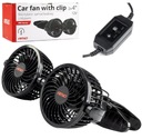 ДВОЙНОЙ АВТОВЕНТИЛЯТОР С ЗАЖИМОМ 12В
