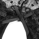 Кружевное нижнее белье сексуальное боди ко Дню святого Валентина S/36 сексуальное черное с открытой промежностью