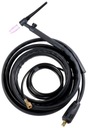 Горелка TIG SR-17V 4м с клапаном, большая вилка SK-35