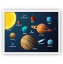 ПРОСТРАНСТВО - ПОСТЕР СОЛНЕЧНОЙ СИСТЕМЫ + РАМКА 40x30