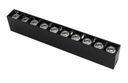 LINE LED 30W 4000K нейтральный черный линейный потолочный светильник накладного монтажа