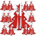 РОЖДЕСТВЕНСКИЙ ЧЕХОЛ ФЕРТОВЫЕ ПОДЛОЖКИ ЧЕХОЛ ДЛЯ СТОЛОВЫХ ПРИБОРОВ УКРАШЕНИЕ РОЖДЕСТВЕНСКОЙ ЕЛКИ 6 ШТ.