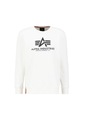 Alpha Industries Basic sveter biely XL