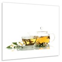 Панно из закаленного стекла 60х70 Чай и цветок