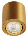Накладной потолочный светильник с галогенной трубкой GU10 и светодиодным золотистым точечным светильником