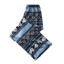 Dámske háremové nohavice Vysoký pás Ľahké Vintage Veľkosť Bohemian Boho Blue Značka bez marki