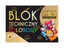 Blok techniczny kolorowy 10 arkuszy złota + srebrna A4