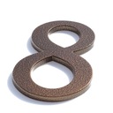 НОМЕР ДОМА, НОМЕРА ДОМА, АНТИЧНЫЕ КОРИЧНЕВЫЕ БУКВЫ 8