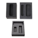3pcs Graphite Ingot Mold Non stick Smelting Tool
