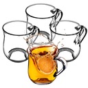 4x СТАКАНА ДЛЯ КОФЕ, ЧАЯ, 320 мл, НАБОР СТАКАНОВ ДЛЯ НАПИТКОВ С РУЧКАМИ