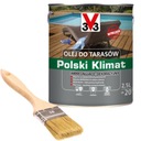 V33 OLEJ DO TARASÓW POLSKI KLIMAT 2,5L DĄB MATOWY