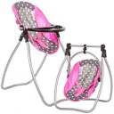 КРЕСЛО ДЛЯ КОРМЛЕНИЯ DORIS КАЧЕЛИ ДЛЯ КУКОЛ* 2В1