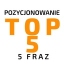 Позиционирование 5 фраз в ТОП-5 за ГОД