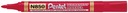 Перманентный маркер Pentel N850, красный, круглый наконечник, 12 шт.