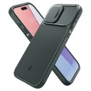 NAKŁADKA Etui do iPhone 15 Pro Max, Spigen Optik Armor Case zielone Materiał tworzywo sztuczne