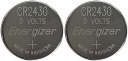 2 литиевых аккумулятора ENERGIZER CR2430 DL2430 3 В