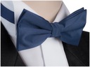 Мужской галстук-бабочка к рубашке темно-синий mug30