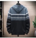 Pánsky sveter na zips kardigan jeseň zima hrubá vlna EAN (GTIN) 6900754028005