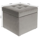 Moderná otváracia taburetka 45x45 cm v šedej farbe Šírka nábytku 45 cm
