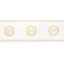 Дорожка для причастия, белый, золото материал IHS, 5 м
