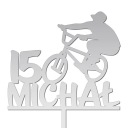 ТОПЕР-ИНСТРУКЦИЯ для BMX-ВЕЛОСИПЕДА ТОРТ НА РОЖДЕНИЕ, серебристый