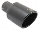 Końcówka tłumika pojedyncza okrągła 100mm CZARNA