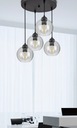 Стеклянный потолочный подвесной светильник, светодиодная шариковая люстра