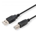 USB-кабель с логотипом (2.0), USB A M – USB B (M), 1,8 м, черный