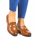 ТУФЛИ НА ПЛОСКОЙ ПЛОСКОСТИ ЖЕНСКИЕ МОКАСИНЫ-СЛИПЫ, КОРИЧНЕВЫЕ