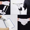 20 párov Bavlnené rukavice biele ošetrujúce Hmotnosť (s balením) 1.01 kg