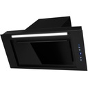 Встраиваемая кухонная вытяжка 850м3/ч Toflesz Lumino 90см ЧЕРНОЕ СТЕКЛО LED 42дБ
