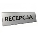 Самоклеящаяся табличка на дверь РЕЦЕПЦИЯ серия B