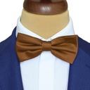 ГАЛСТУК-БАБОЧКА МУЖСКАЯ ГЛАДКАЯ, СВЕТЛО-КОРИЧНЕВЫЙ