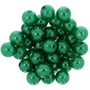 Koraliki Perła Perełki Akrylowe Zielony 10mm ~100s Rodzaj plastikowe - perełki, kuleczki