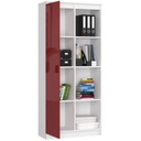 Книжный шкаф для детской комнаты, красный, 1 дверца, 80 см