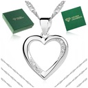 ПОДАРОК ​​НА РОЖДЕНИЕ ДЕВУШКЕ, КРАСИВОЕ СЕРЕБРЯНОЕ ОЖЕРЕЛЬЕ С СЕРДЦЕМ + ПОСВЯЩЕНИЕ