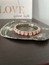 Elegancka bransoletka na gumce różowa 720 Marka Inna marka