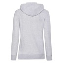 Dámska mikina s kapucňou Rozopínateľná Hooded Sweat Classic Sivá veľ. XL Značka Fruit of the Loom