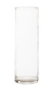 Ваза стеклянная CYLINDER TUBE ROLLER h30 d10 декор
