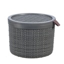 Koszyk do przechowywania JUTE z przykrywką 2 l