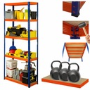 Полка складская металлическая Подставка HELIOS 180x100x35см 5Px350kg DURABLE POLISH