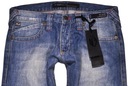 NF JEANS spodnie BLUE jeans STRAIGHT SLIM _ W31 L31 Wysokość pasa 23.5 cm