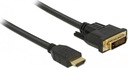 Кабель Delock HDMI DVID 2м черный (85654)