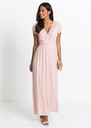 Sukienka letnia maxi Bonprix L363 r. 34 Kolor różowy