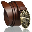 КОЖАНАЯ ПОЛОСКА ДЛЯ БРЮК 4 СМ КОРИЧНЕВАЯ МОТОЦИКЛИСТ