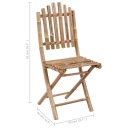 PLIANT KRZESLA OGRODOWE AVEC COUSSINS 2 PCS BAMBUSOWE LUMARKO!photo 11