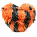 ПЛЮШЕВАЯ ПОДУШКА ОРАНЖЕВОЕ СЕРДЦЕ ВОЛОСАТОЕ МЕХОВОЕ СЕРДЦЕ