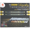 РУЧКИ ДЛЯ КАЛЛИГРАФИИ 12 ШТ. DECO TIME METALIC 60