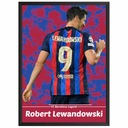 Robert Lewandowski Barcelona Plakat Obraz z piłkarzem w ramce Prezent Marka bez marki