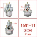 21MM КАРБЮРАТОР DO SIMSONA S50 S51 S70 ШИРОКАЯ ДРОССЕЛЬНАЯ ЗАСЛОНКА 16N1-11  фото 11